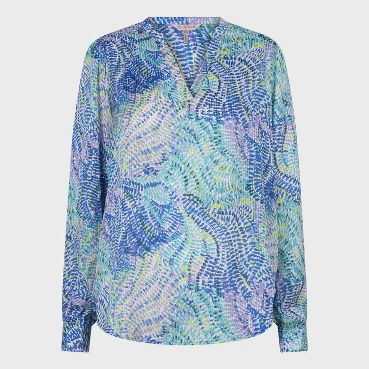 Esqualo Blouse imprimée Lilas/Bleu 2415011