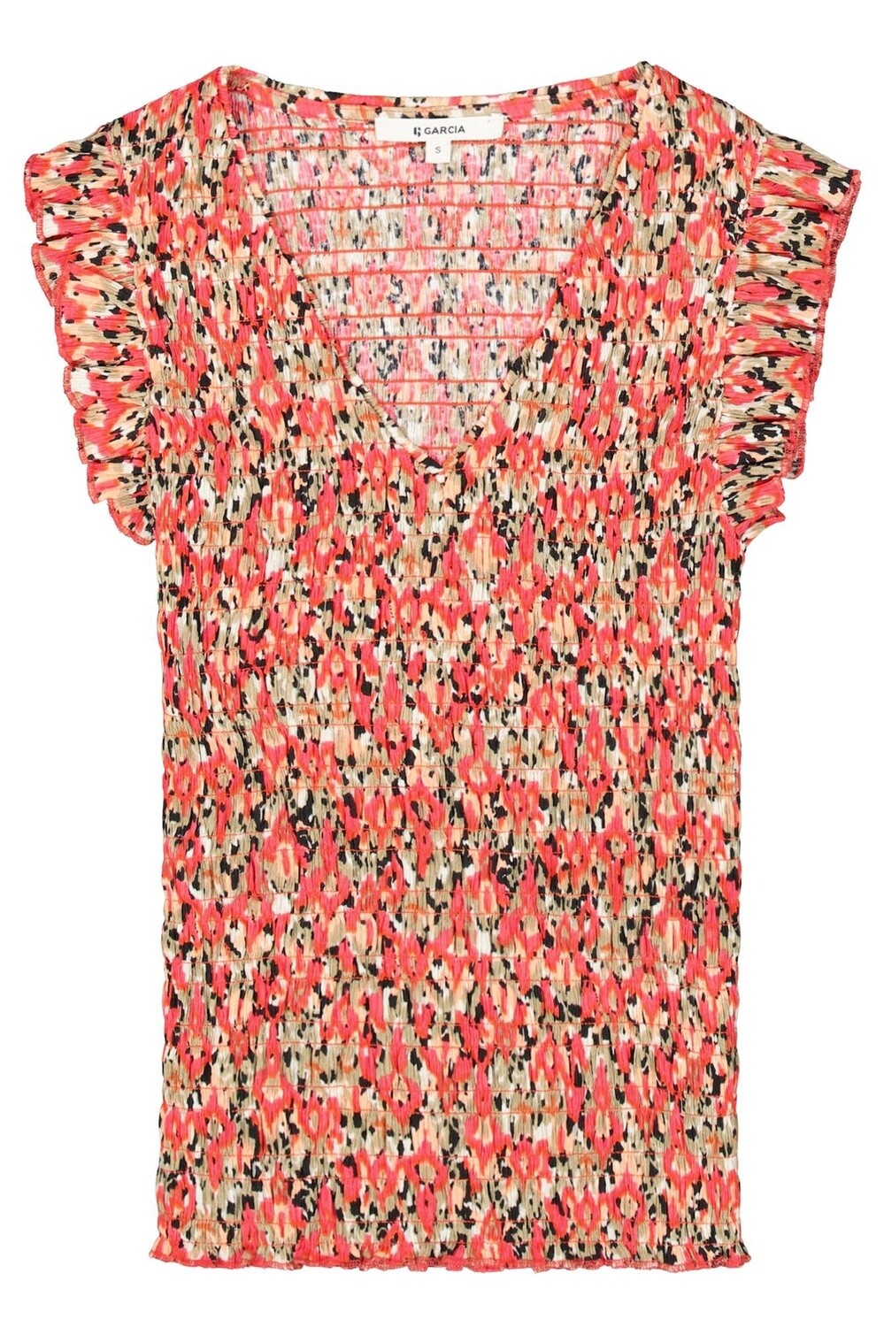 Garcia Haut nid d&#39;abeille motif floral O40010