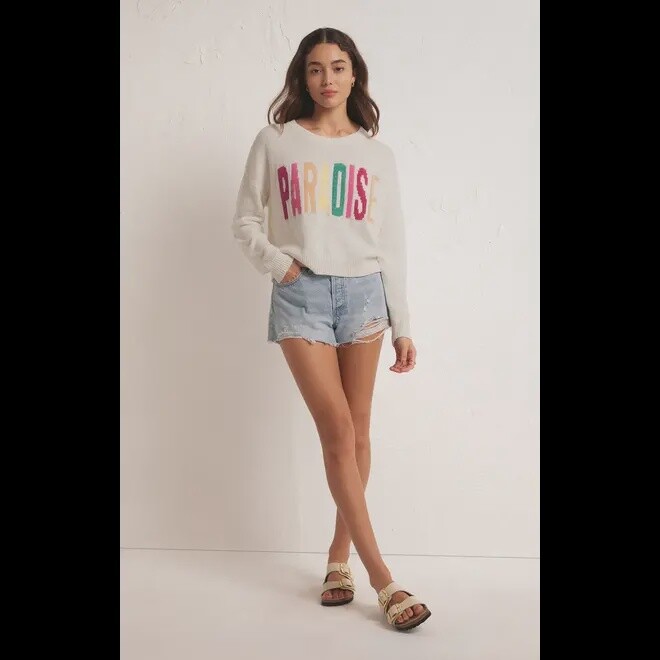 ZSupply Chandail tricot léger blanc Paradise ZW241343
