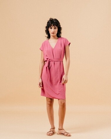 Grace&amp;Mila Robe Marilou pivoine col V 12388