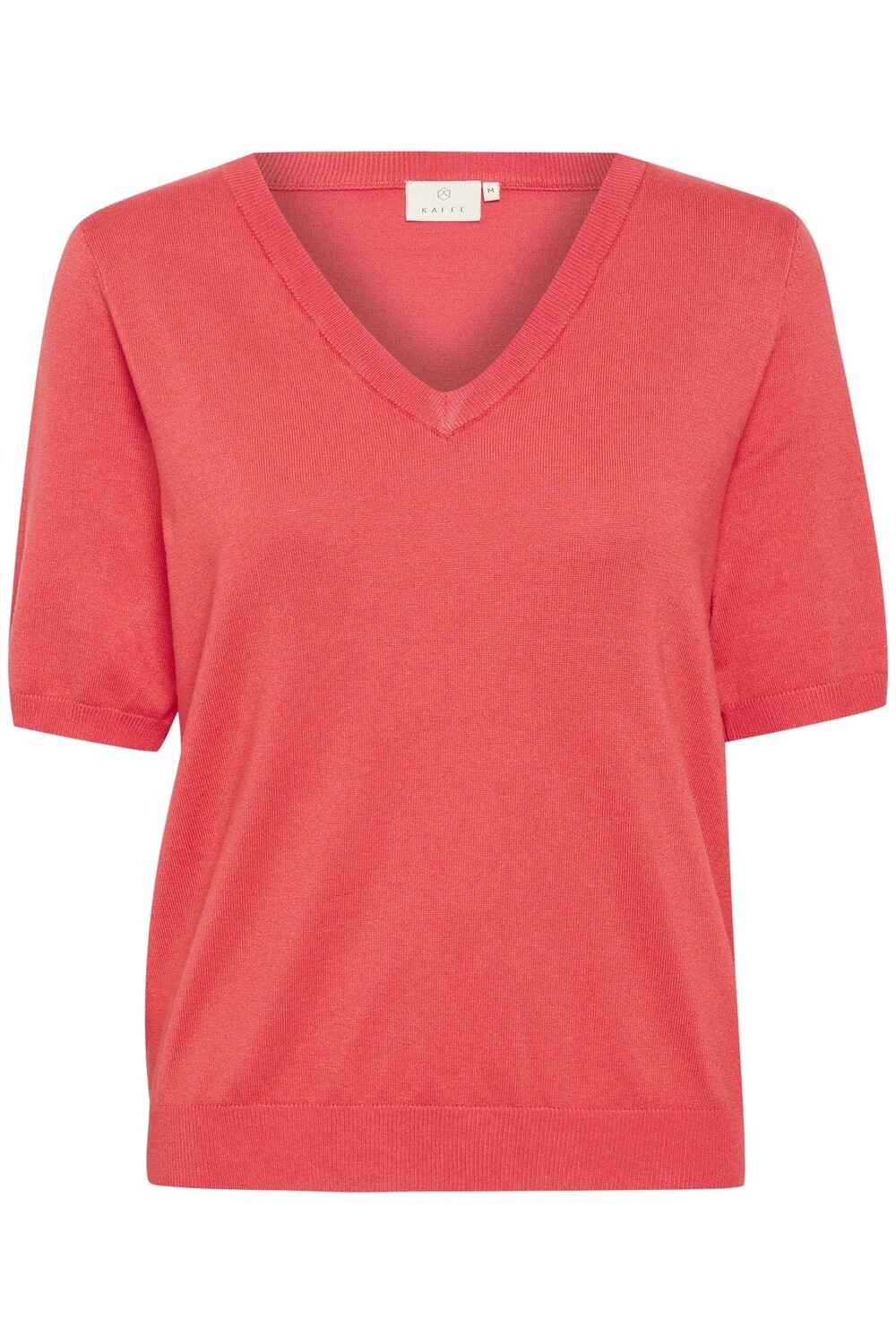Kaffe Chandail tricot léger col V cayenne 10508412