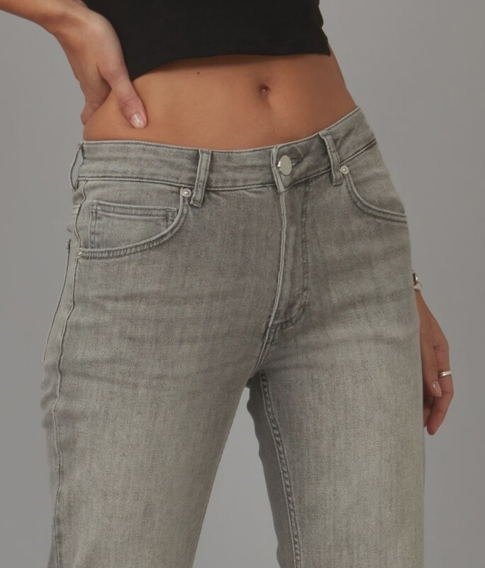Lola Jeans, Jeans Denver gris taille haute