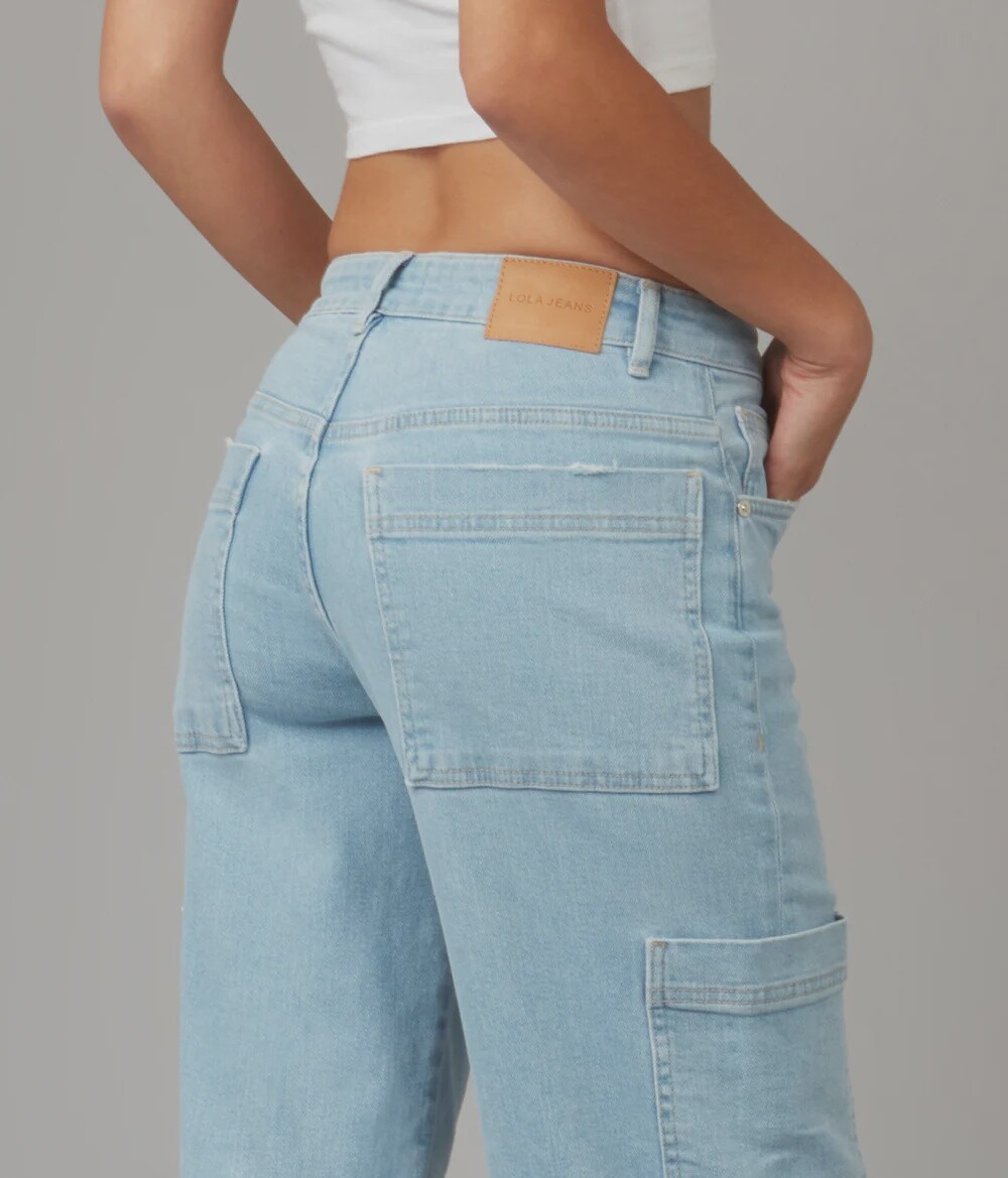 Lola Jeans, Jeans Pheonix Bleu pâle cargo, Size: 25