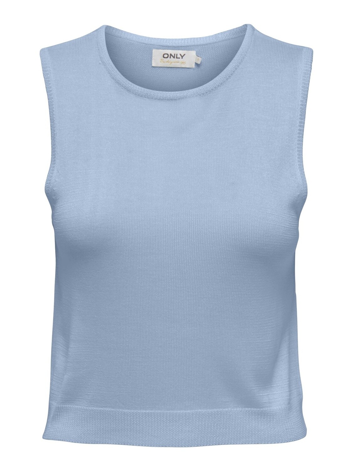 Only Haut tricot sans manches bleu ciel 15288047