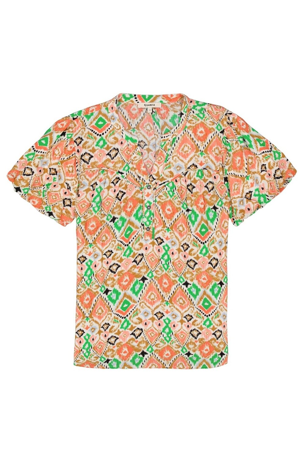 Garcia Blouse imprimée Dusky Peach P40233