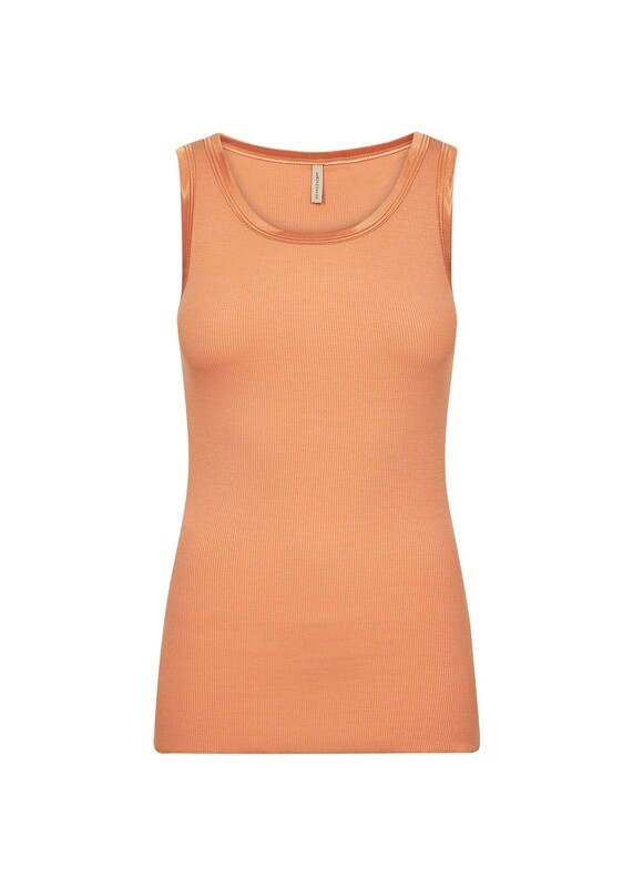 Soya Concept Camisole bordure satiné papaye 24749