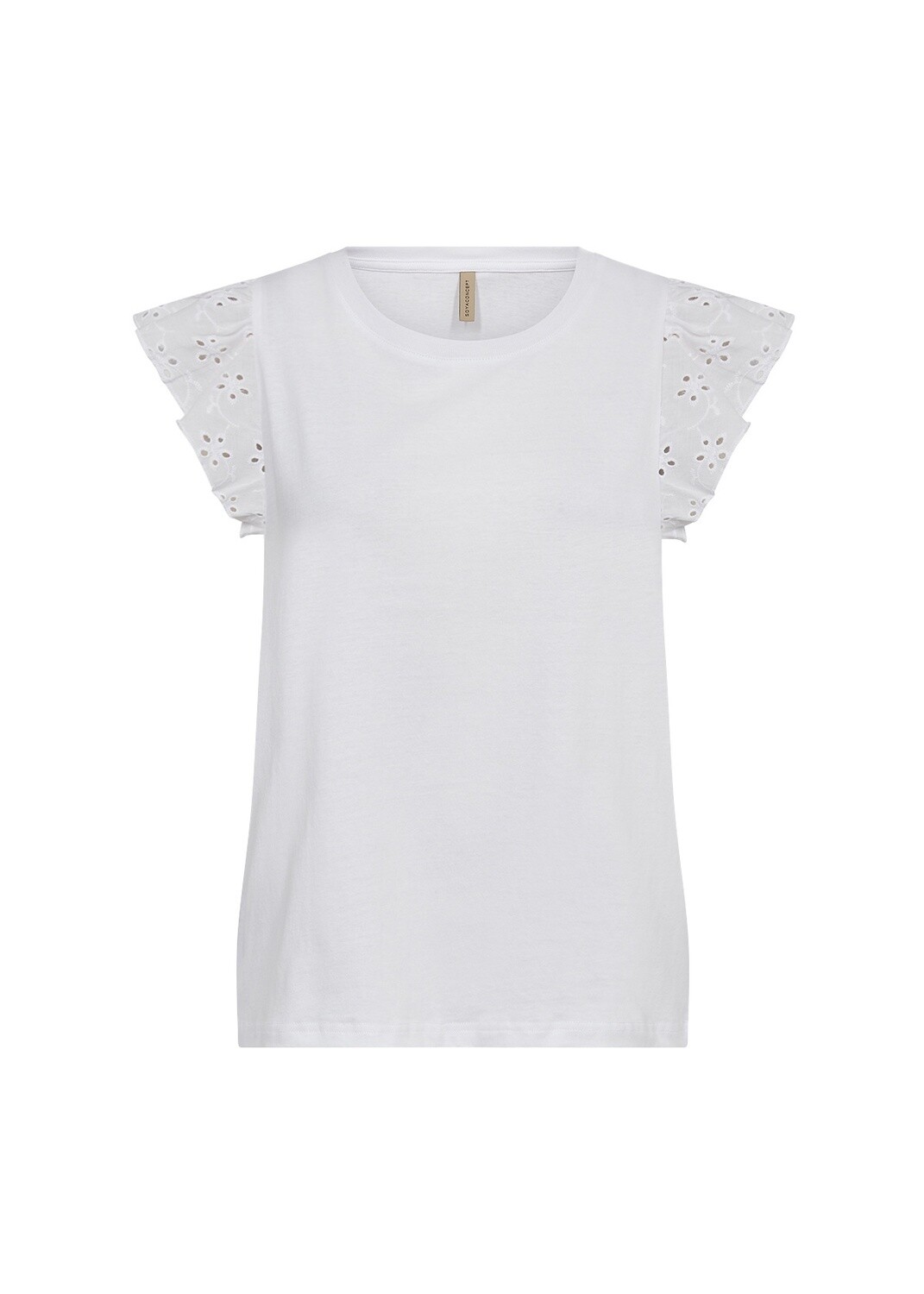 Soya Concept Haut manches broderie blanc 26525