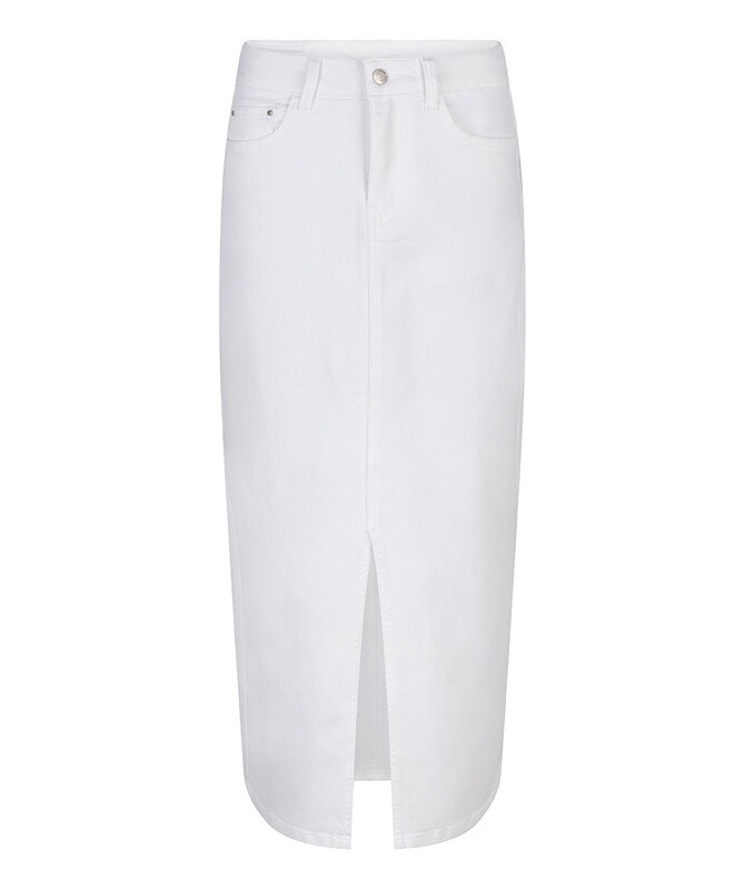 Esqualo Jupe denim blanche 2412219