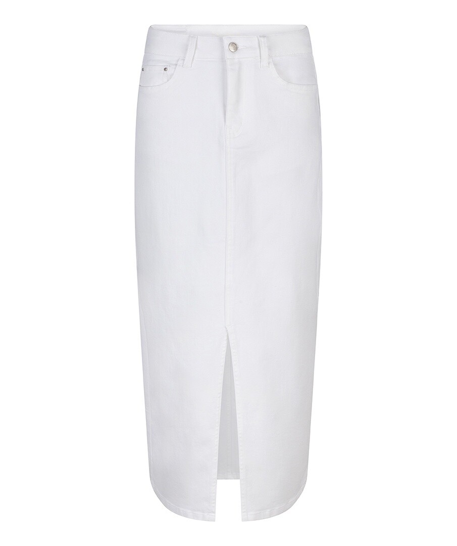 Esqualo Jupe denim blanche 2412219