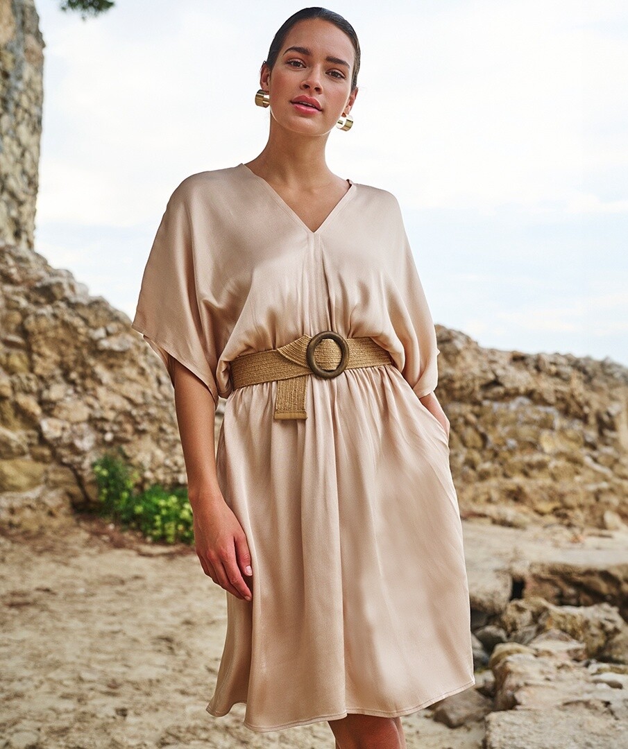 Esqualo Robe satinée Dorée 2410200