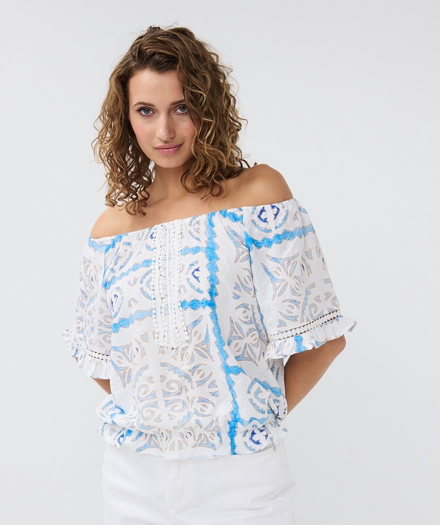 Esqualo Blouse imprimée ocean 2414218