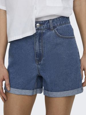 Only Short jeans bleu moyen 15230571