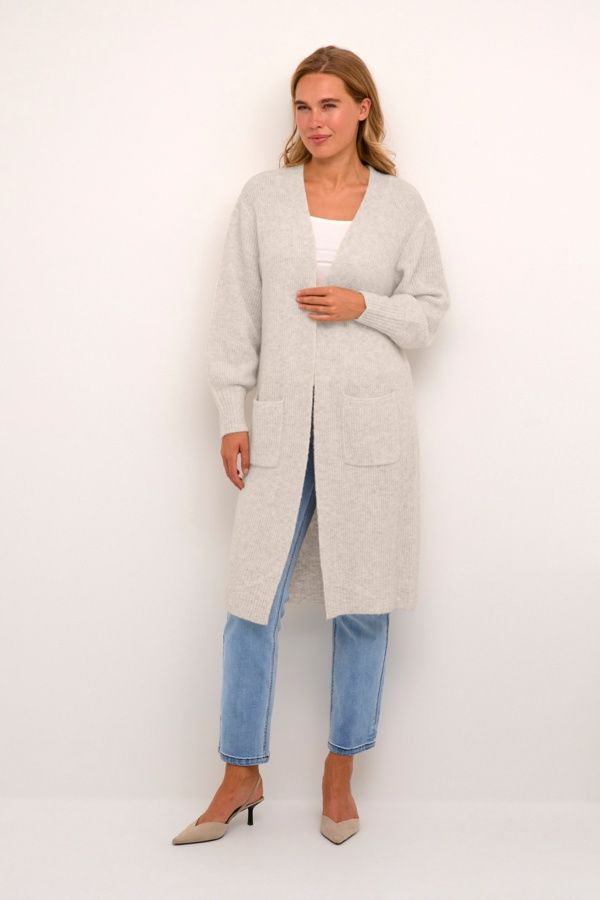 Kaffe KARachel Cardigan gris plume 10508241