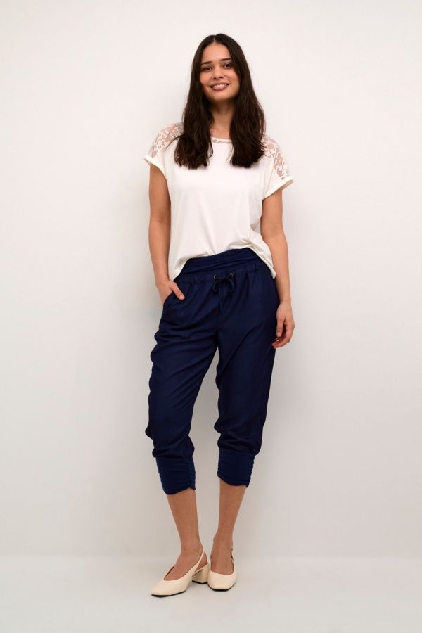 Cream Pantalon Line Pants marine 10604697