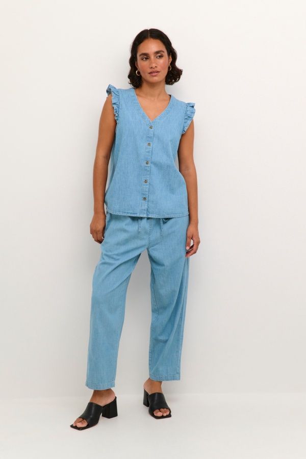 Kaffe Blouse sans manches frisson 10508521