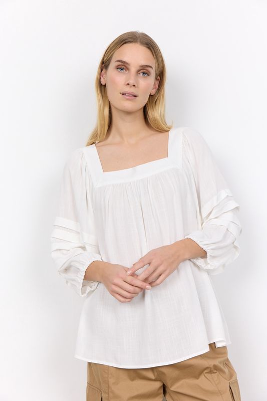 Soya Concept Blouse offwhite col carré 40738