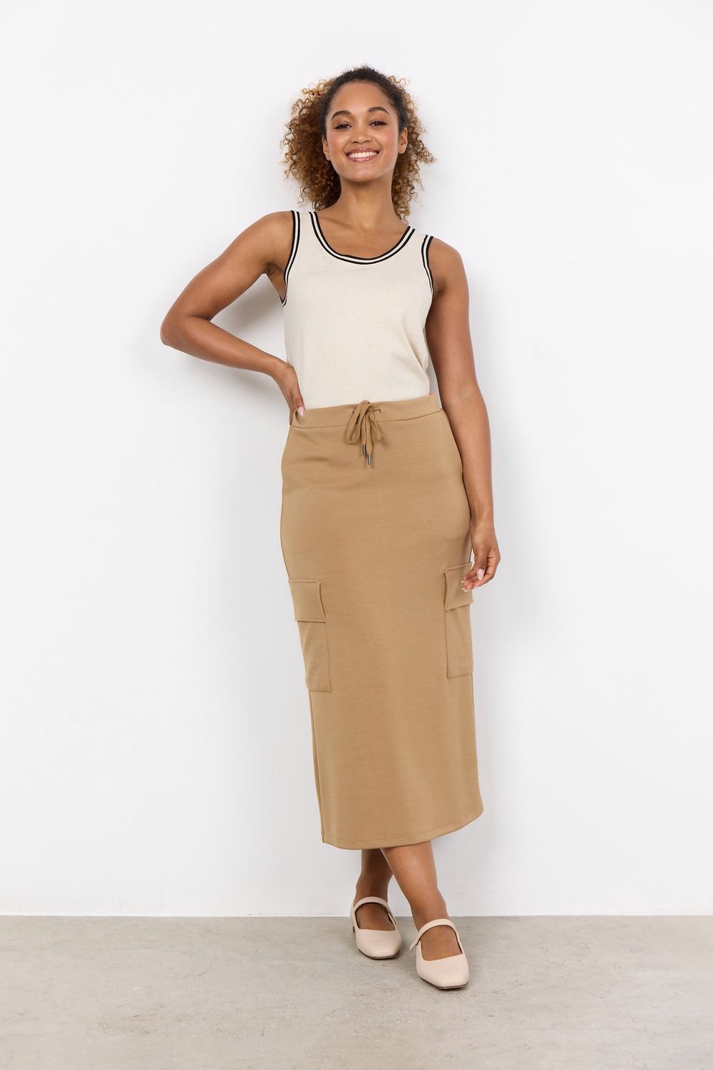 Soya Concept Jupe tan cargo 26600