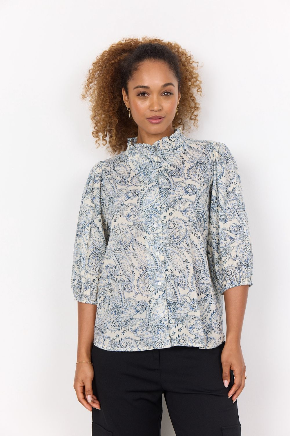 Soya Concept Blouse offwhite paisley 40767