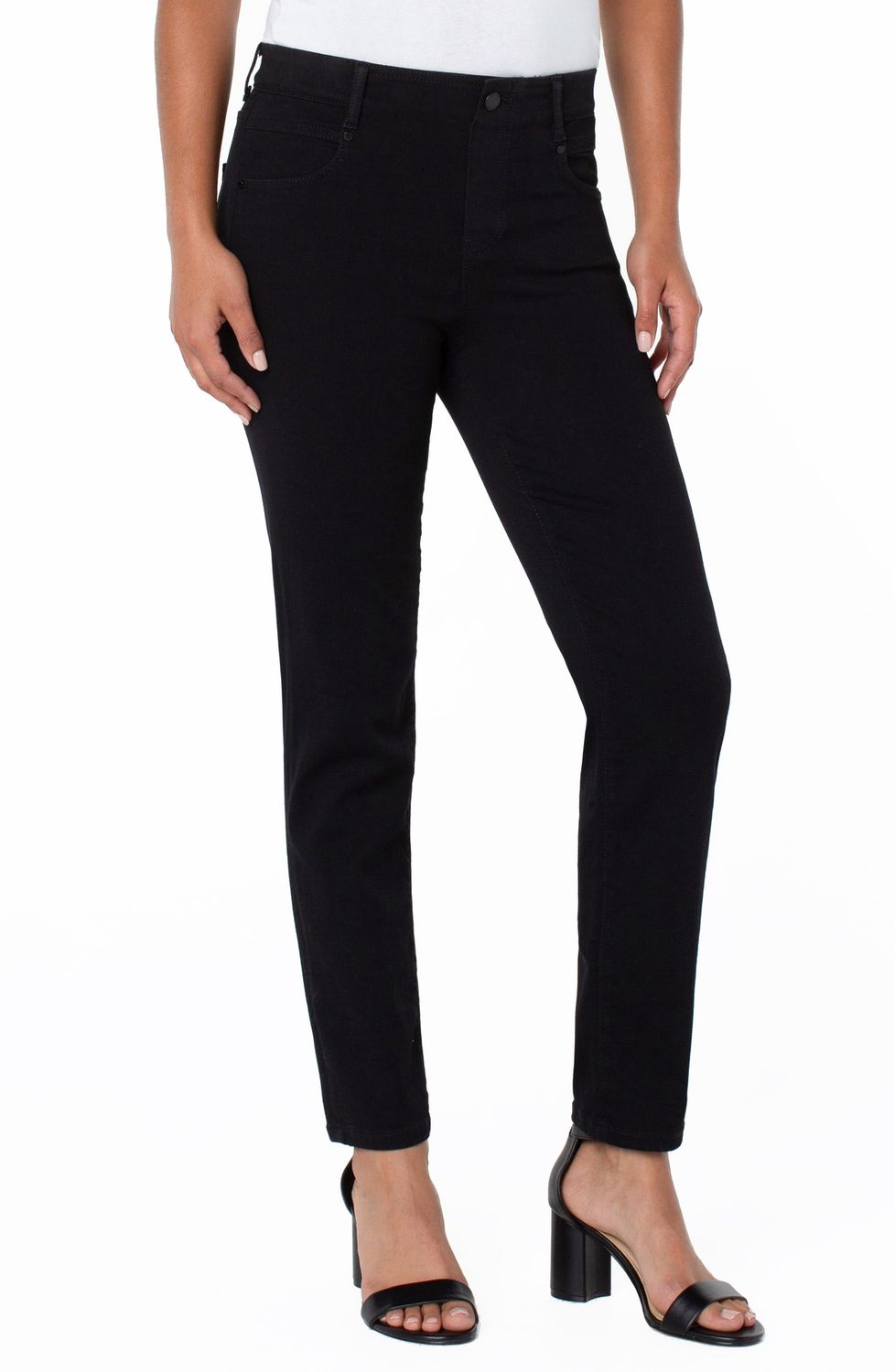 Liverpool Jeans Gia Glider Slim Overdye-Black LM2401E62