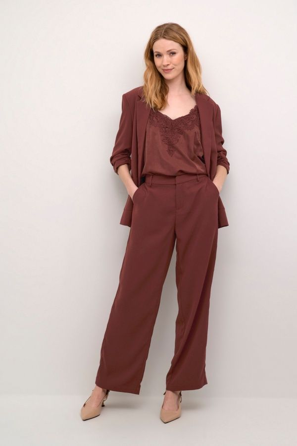Cream Pantalon coupe droite Rum Raisin 10611708