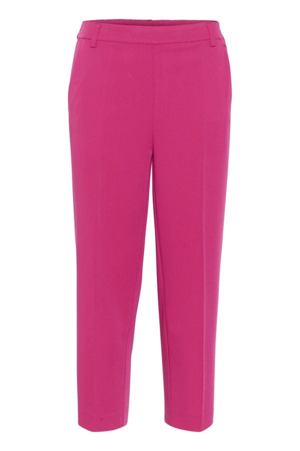 Kaffe Pantalon taille haute crop Kasakura Fuchsia 10506127
