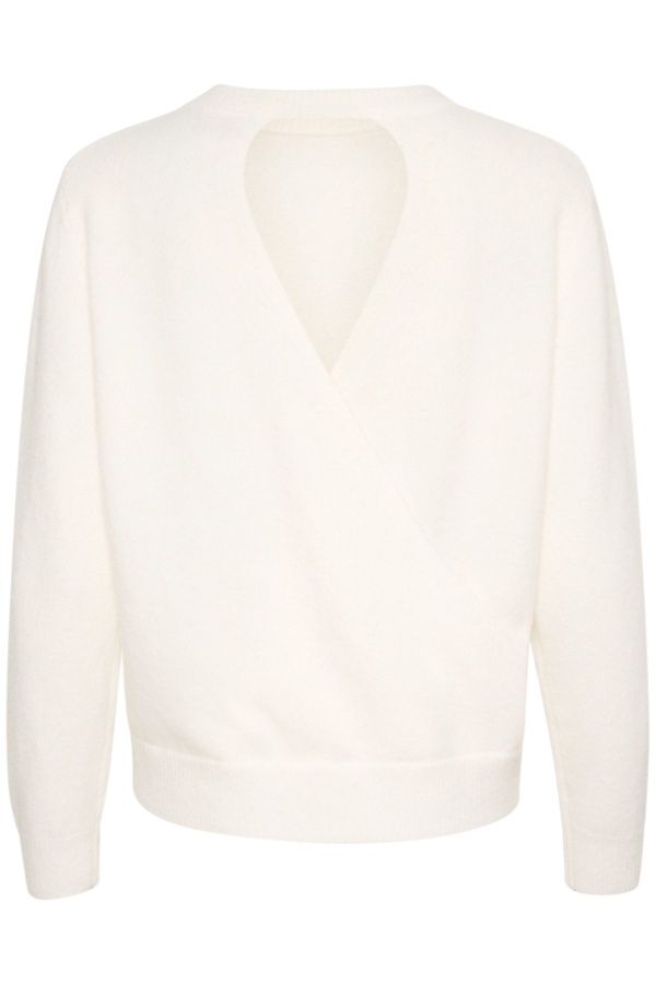 Kaffe Chandail tricot dos ouvert offwhite 10508832