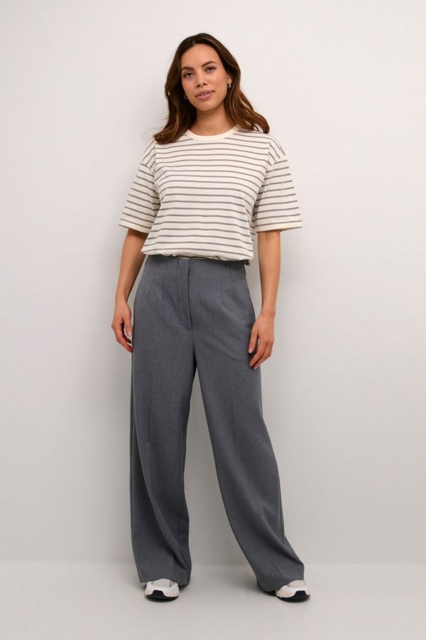 Kaffe Pantalon gris mélange 10508943