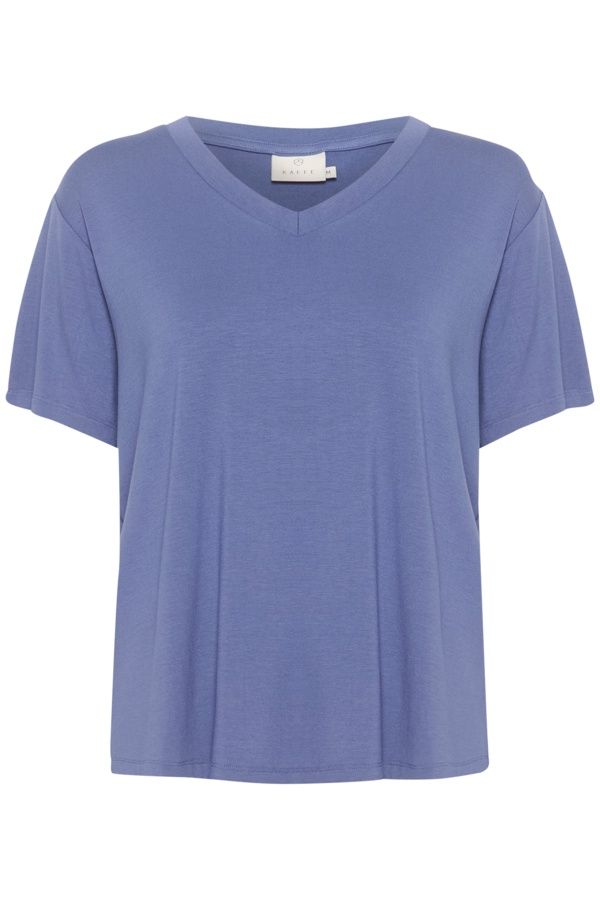 Kaffe T-Shirt V-neck bleu indigo 10508581