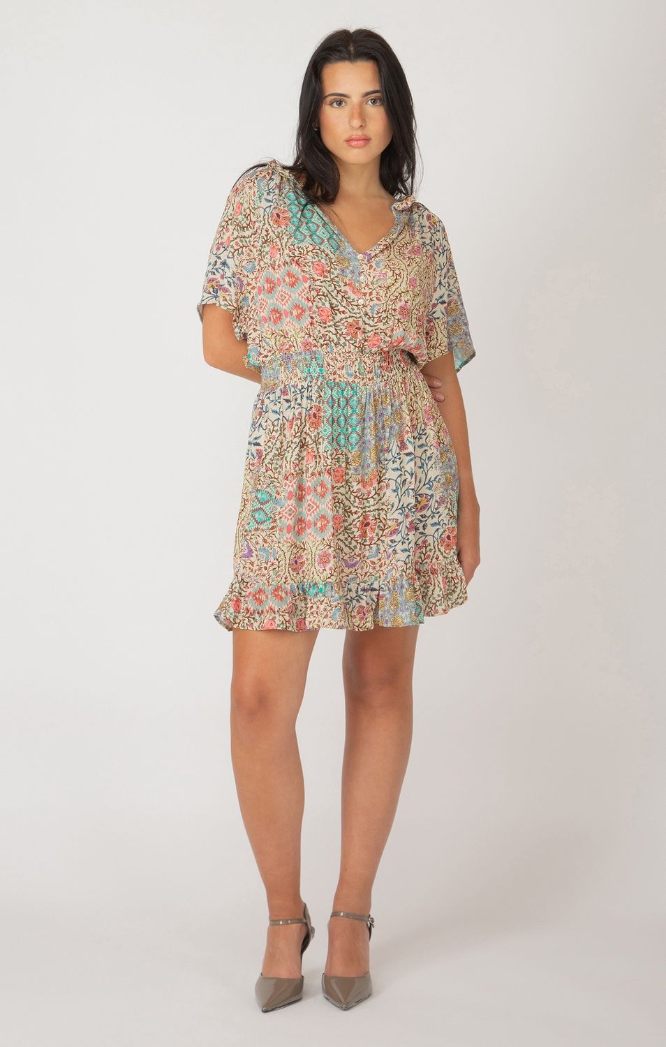 Black Tape Robe courte motif 2422509