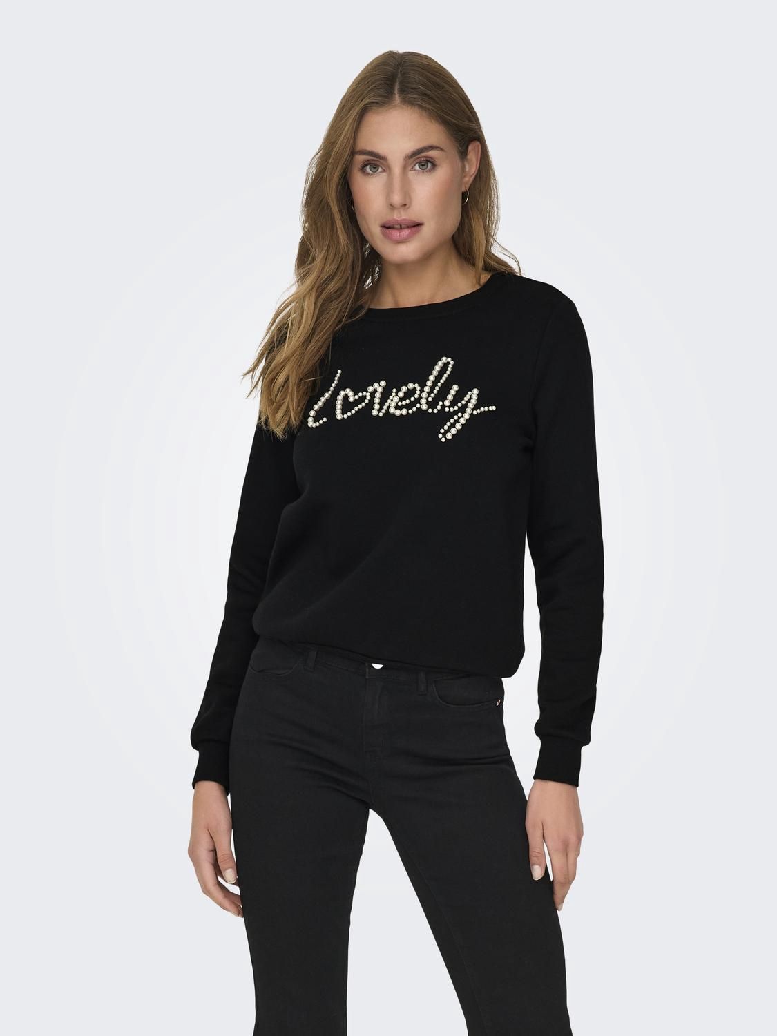 Only Crewneck noir LOVELY 15331042