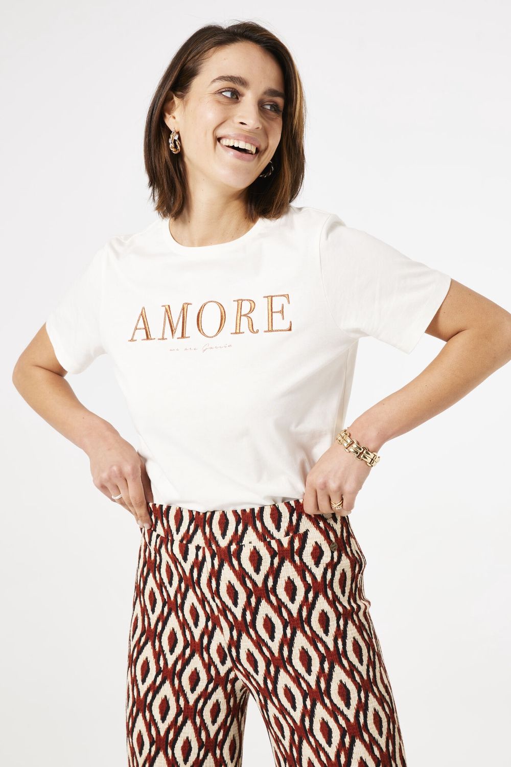 Garcia T-Shirt AMORE offwhite S40001