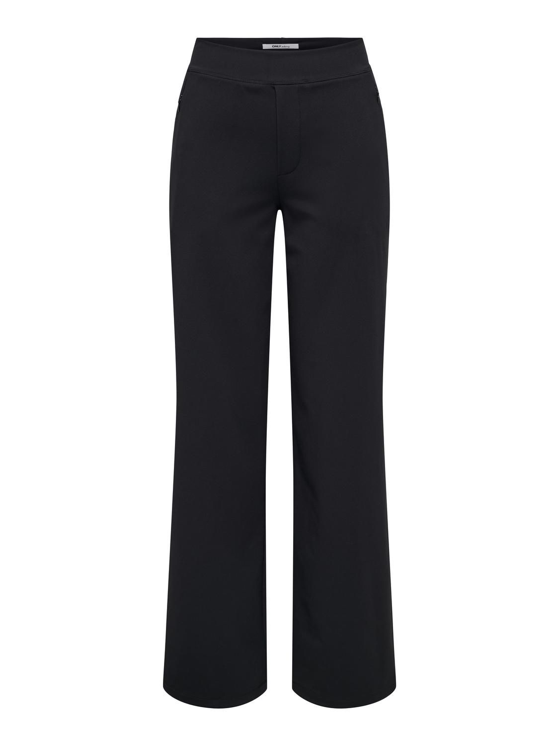 Only Pantalon noir jambes larges 15333084