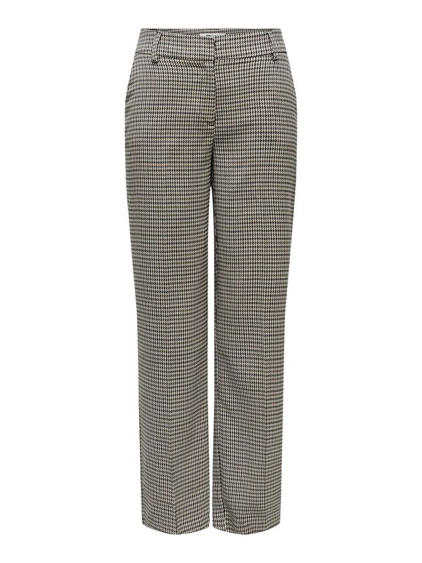 Only Pantalon motif pied de poule noir 15328058