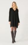 Black Tape Robe noire plissée 2422511