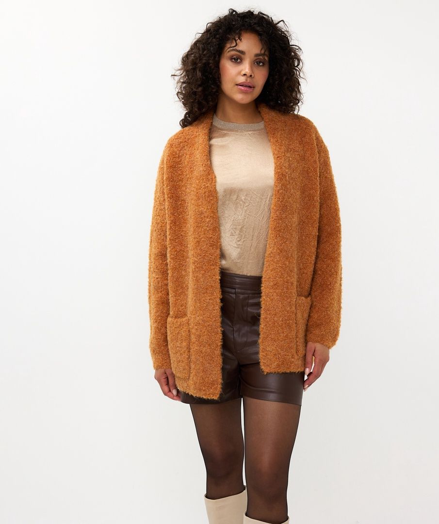 Esqualo Cardigan boucle brandy 2402510