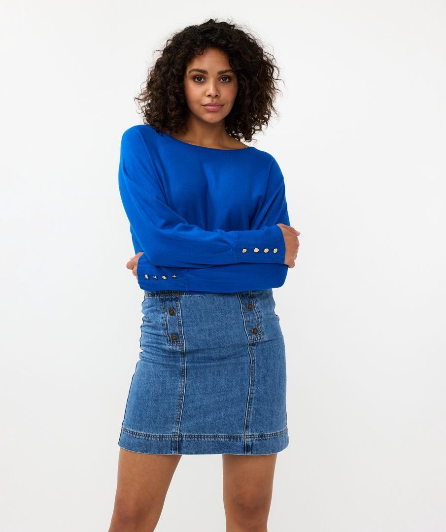 Esqualo Chandail manches longues brillant blue 2407527