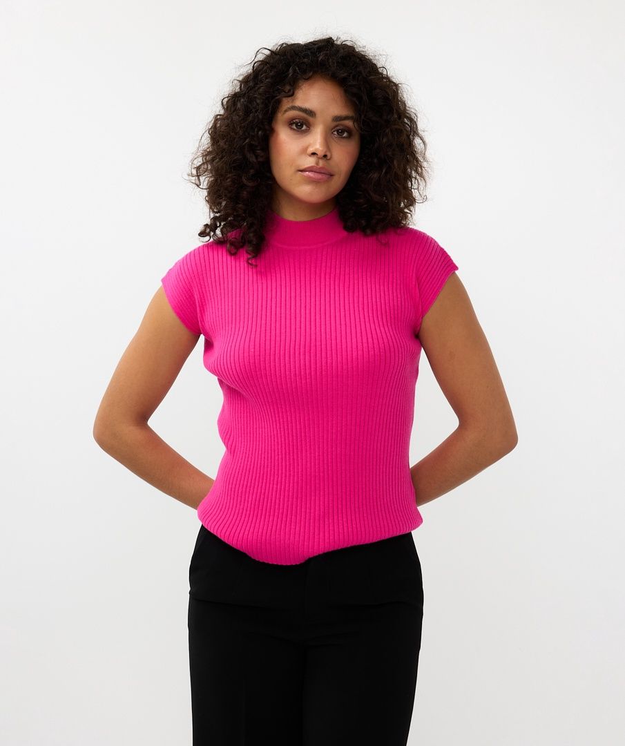 Esqualo Chandail sans manches tricot rose 2427513