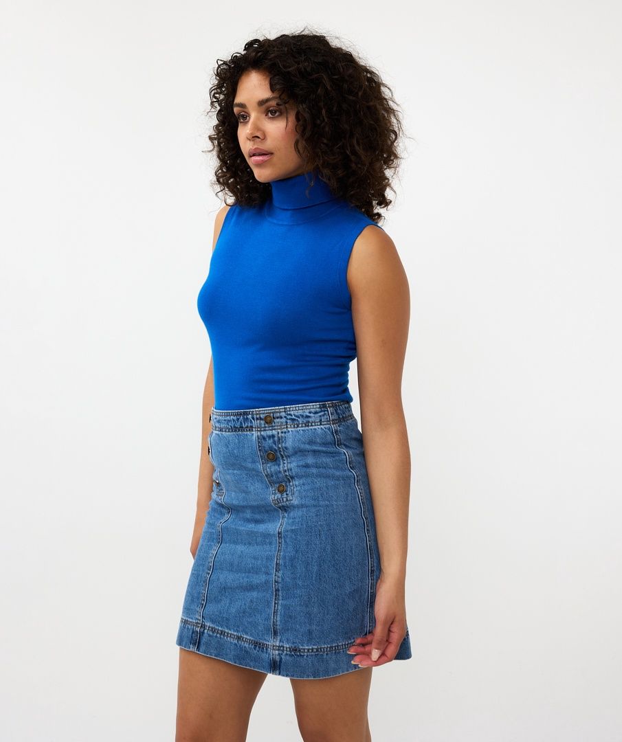 Esqualo Camisole col roulé brillant blue 2407531