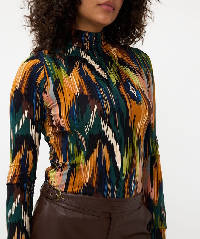 Esqualo Chandail motif camel et bleu 2430505