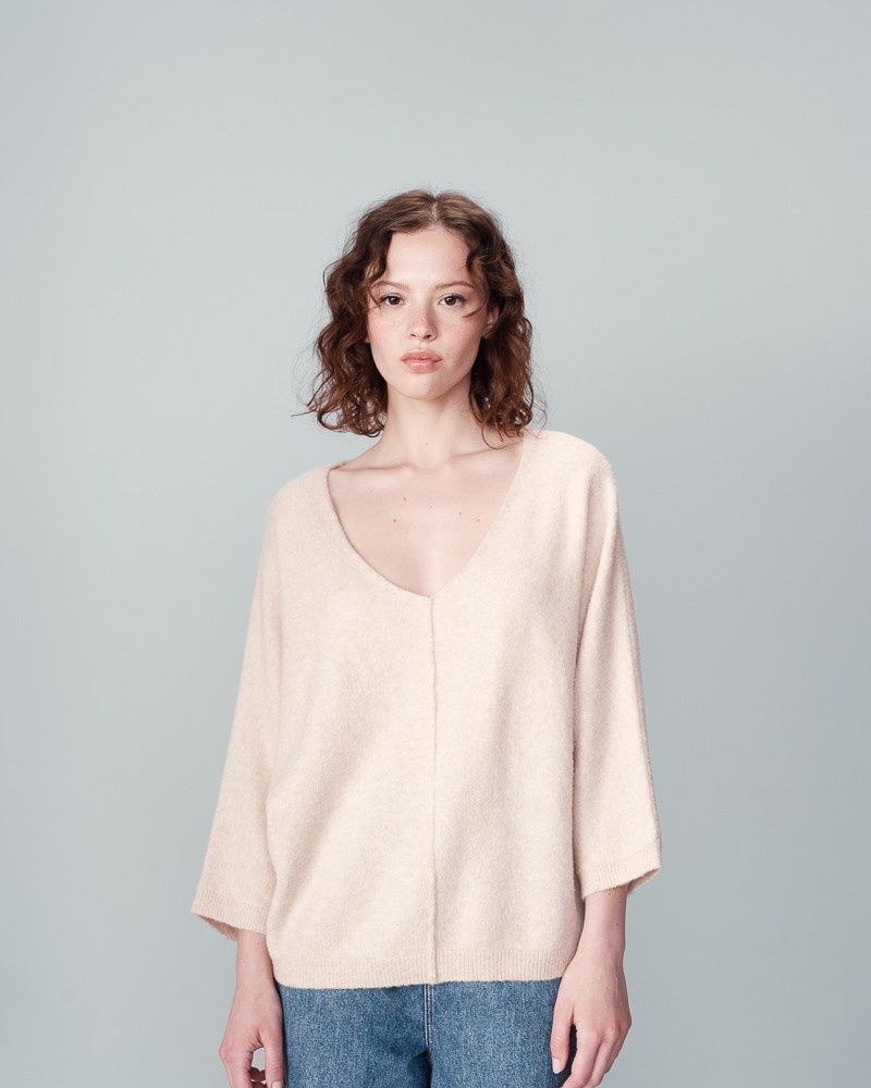 Grace&amp;Mila Pull beige col V 22715