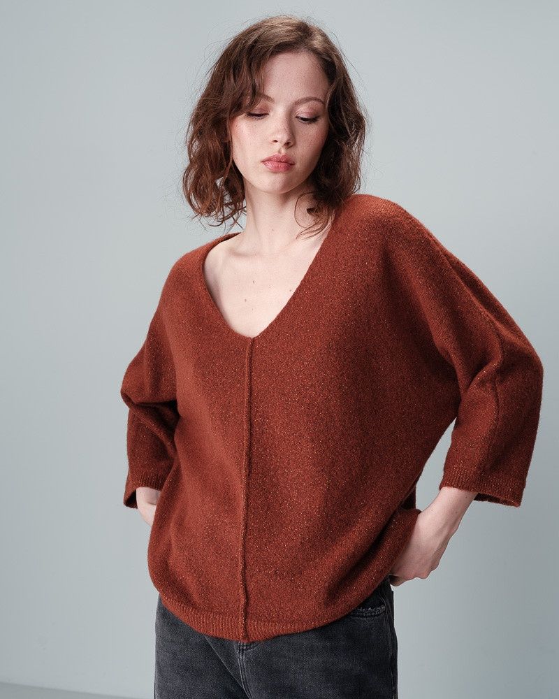 Grace&amp;Mila Pull tricot caramel 22715