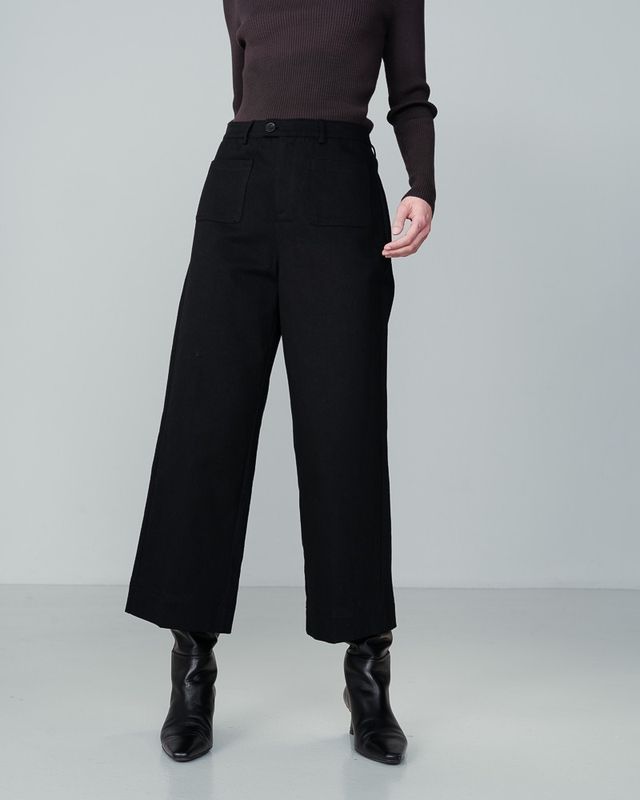 Grace&amp;Mila Pantalon droit noir 22624