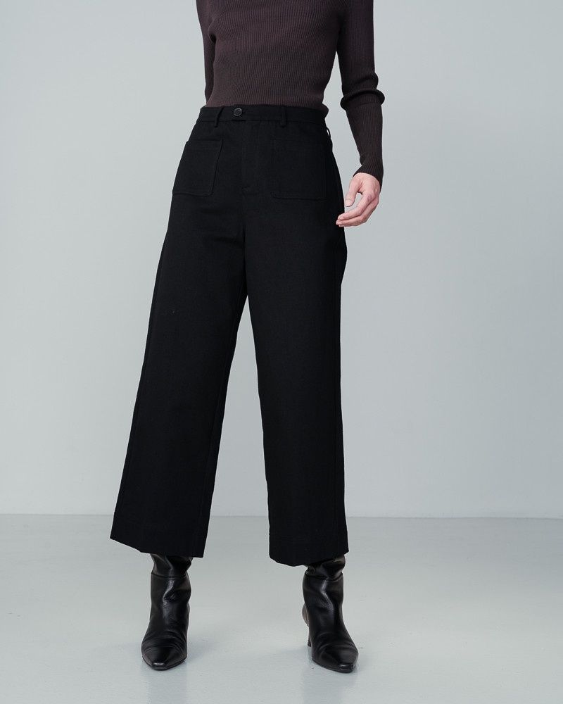 Grace&amp;Mila Pantalon droit noir 22624