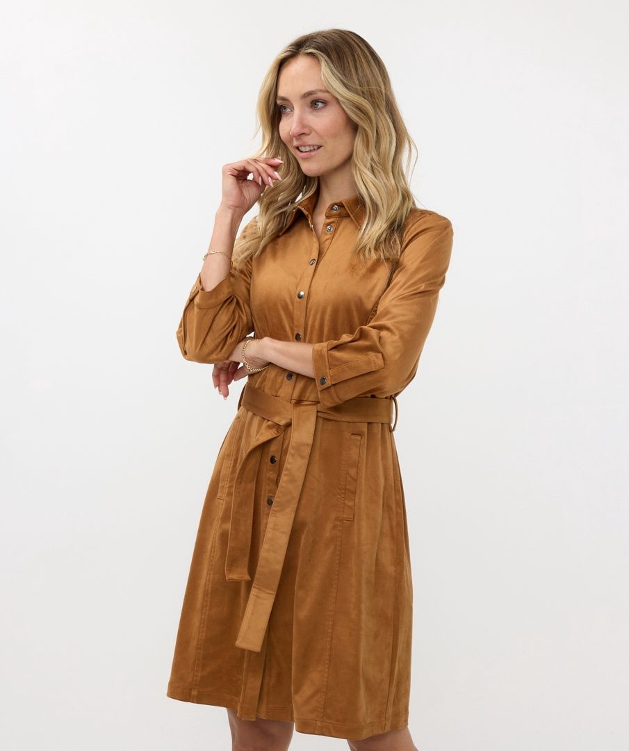 Esqualo Robe camel suède 2410503