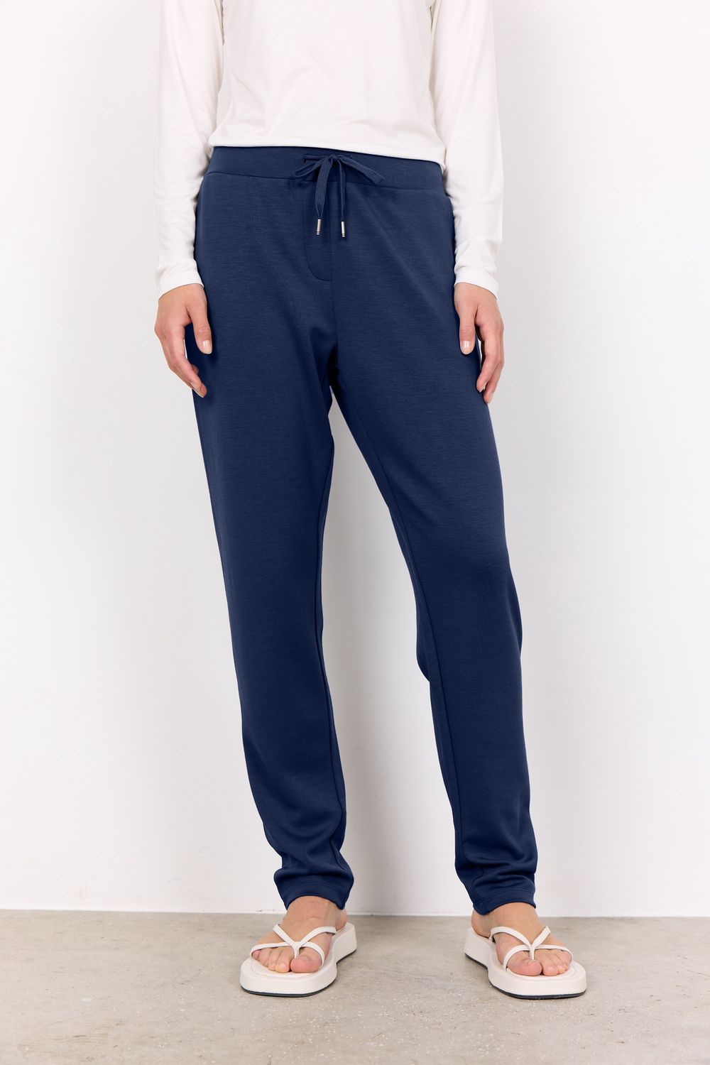 Soya Concept Pantalon modal bleu iris 26326