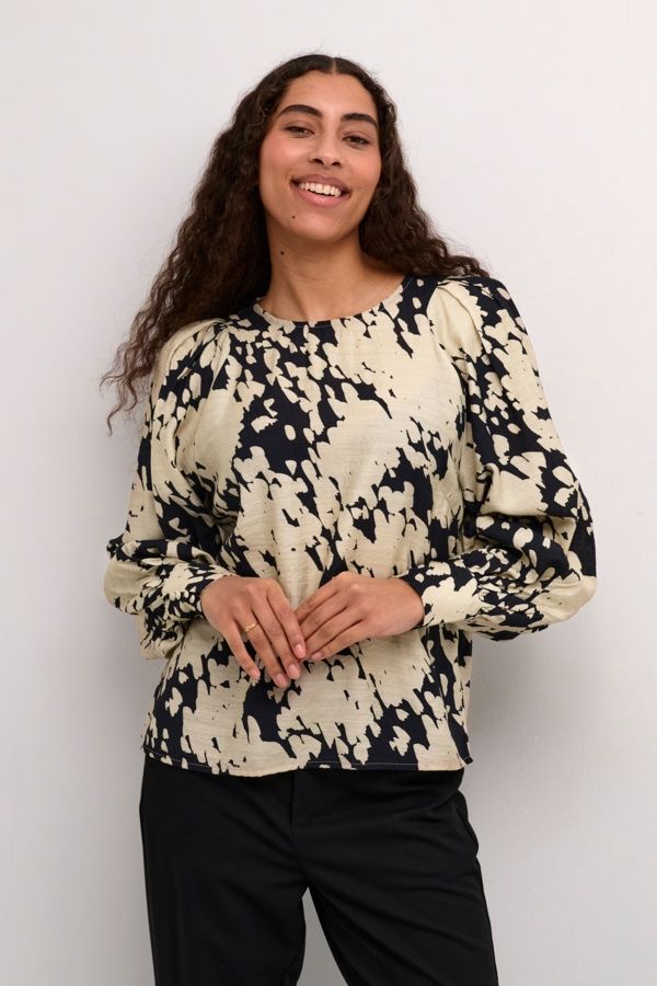 Kaffe Blouse imprimé noir 10508990