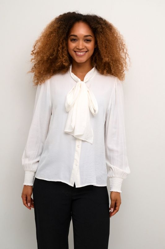 Cream Blouse offwhite noeud cravate 10613078