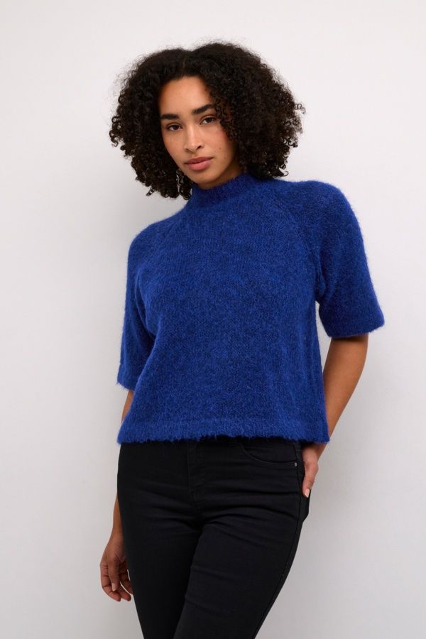 Kaffe Pull tricot beacon blue melange 10509092