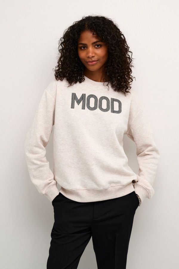 Kaffe Chandail crewneck beige mélange 10509087