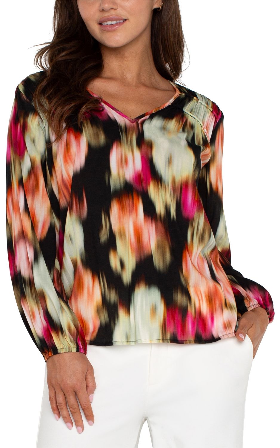 Liverpool Blouse col V imprimé floral LM8E07WV8P38
